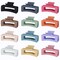12 Pcs Medium Hair Clips - Square Claw Clips, Jaw Clips, Bulk Hair Accessories